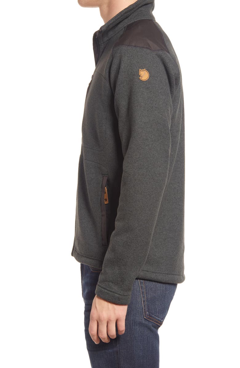 Fjällräven Buck Fleece Jacket, Alternate, color, Graphite