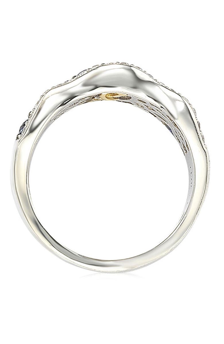 SUZY LEVIAN Sapphire & Diamond Wave Ring, Alternate, color, Blue