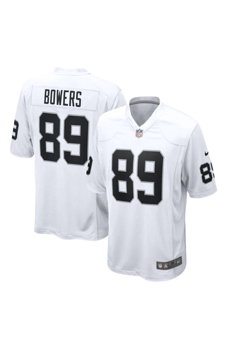 Nike Men's Nike Brock Bowers  White Las Vegas Raiders Game Jersey, Main, color, White