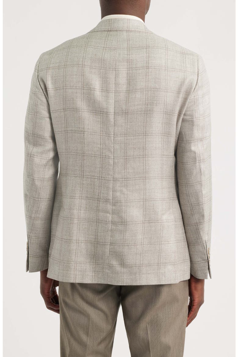 Relaxed Fit Icon Linen, Wool & Silk Sport Coat, Alternate, color, GREY/ TAUPE