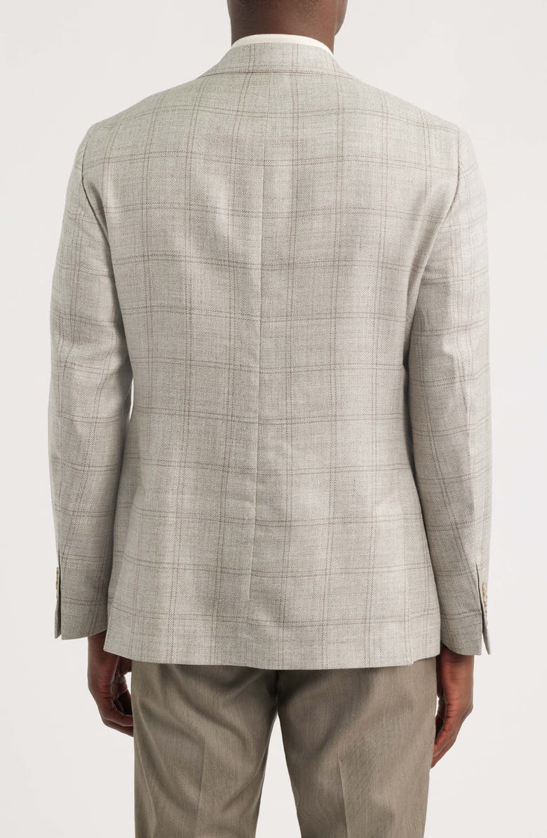 Vince Relaxed Fit Icon Linen, Wool & Silk Sport Coat, Alternate, color, Grey/ Taupe