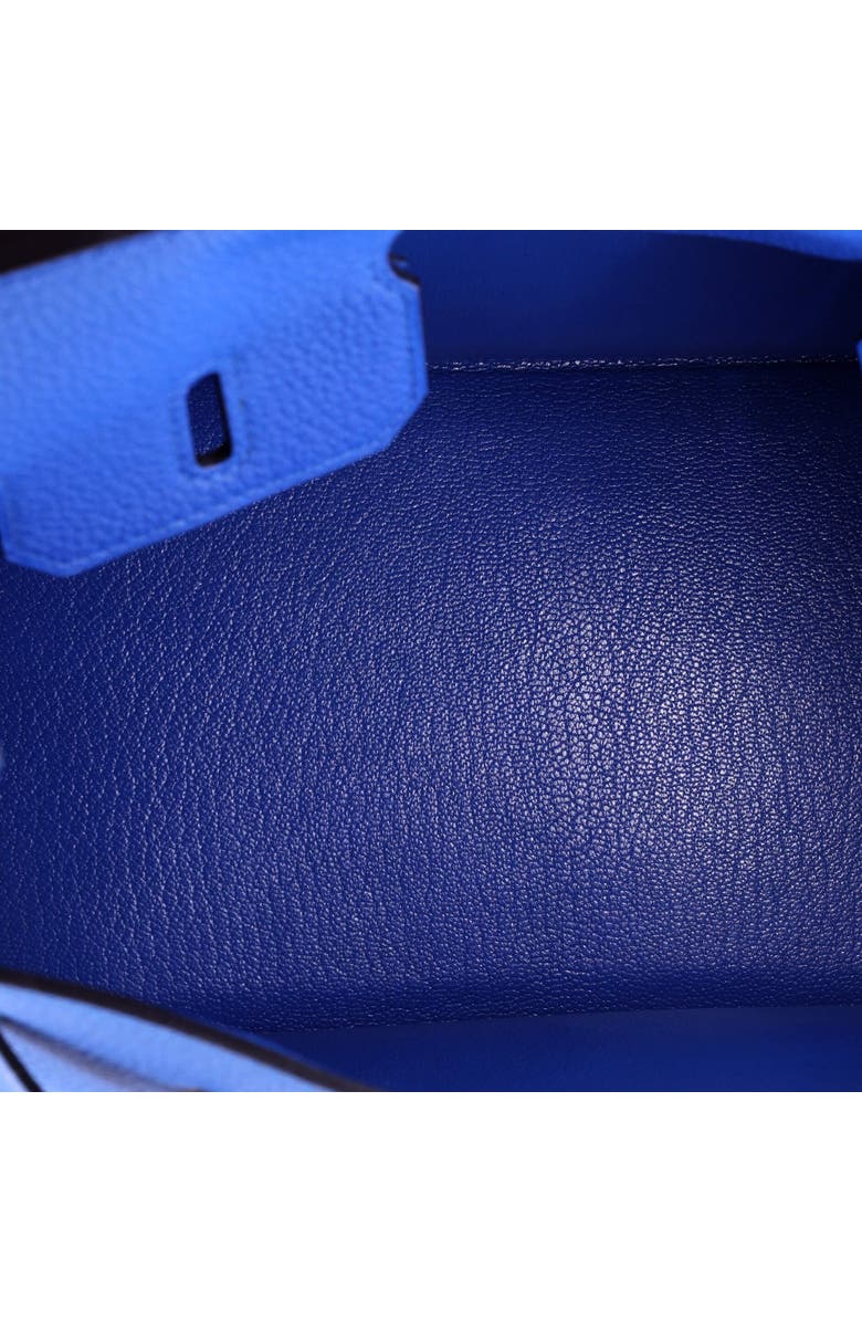 Pre-Owned Hermes Birkin Handbag Blue Togo with Gold Hardware 25, Alternate, color, Bleu France