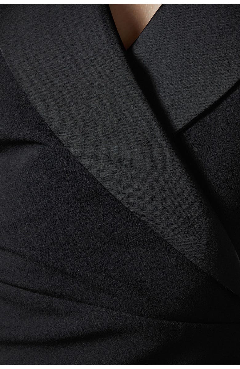 Coast Tux Sleeveless Midi Dress, Alternate, color, Black