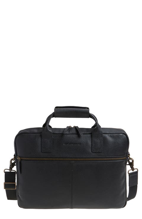 Pebbled Leather Briefcase