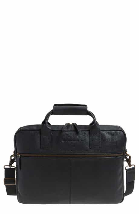 Johnston & Murphy Pebbled Leather Briefcase