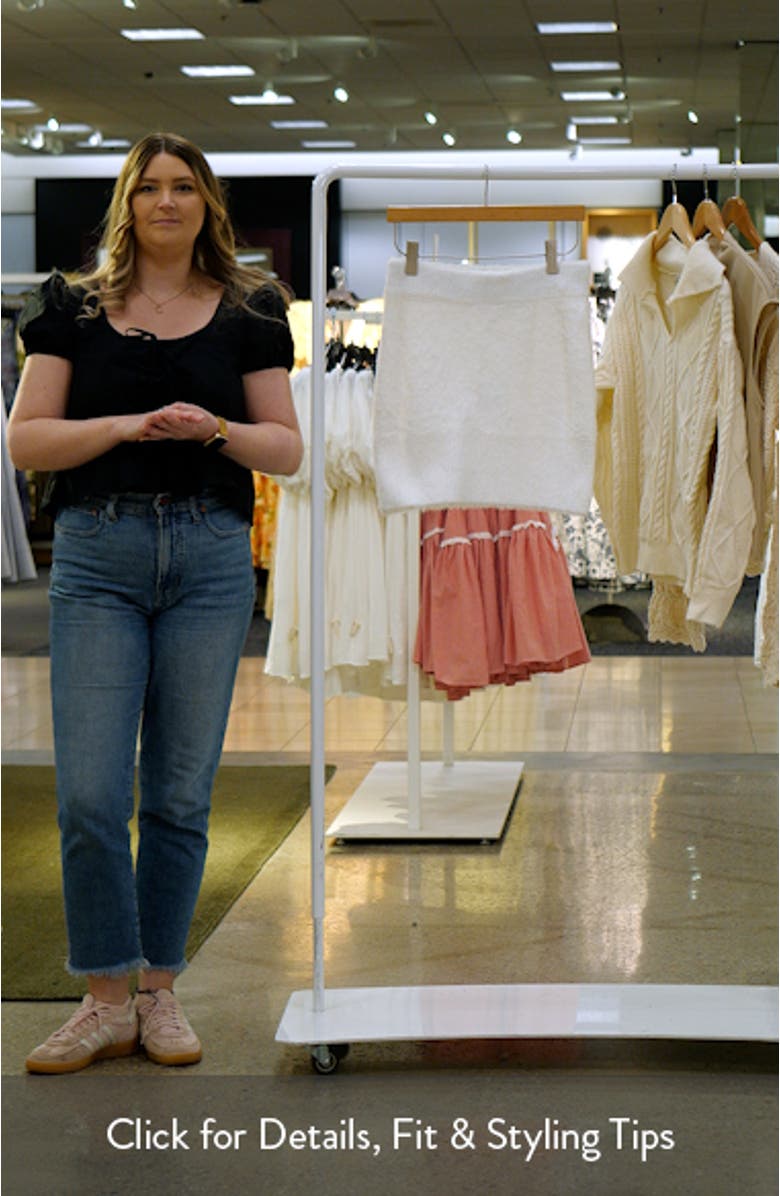 Fuzzy Sweater Miniskirt, sales video thumbnail