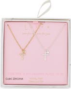 Leith Together Is My Favorite Place To Be Set of 2 Cross Pendant Necklaces