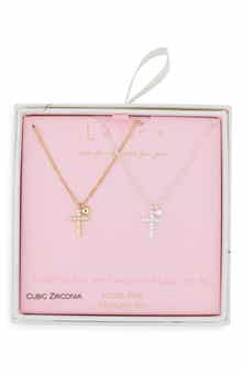 Leith Together Is My Favorite Place To Be Set of 2 Cross Pendant Necklaces