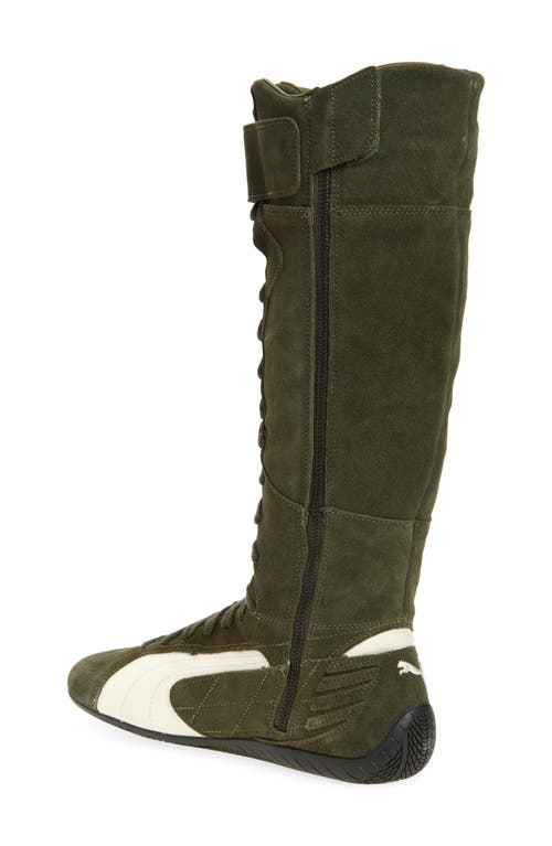 Puma Speedcat Lace-up Sneaker Boots In Animal Print