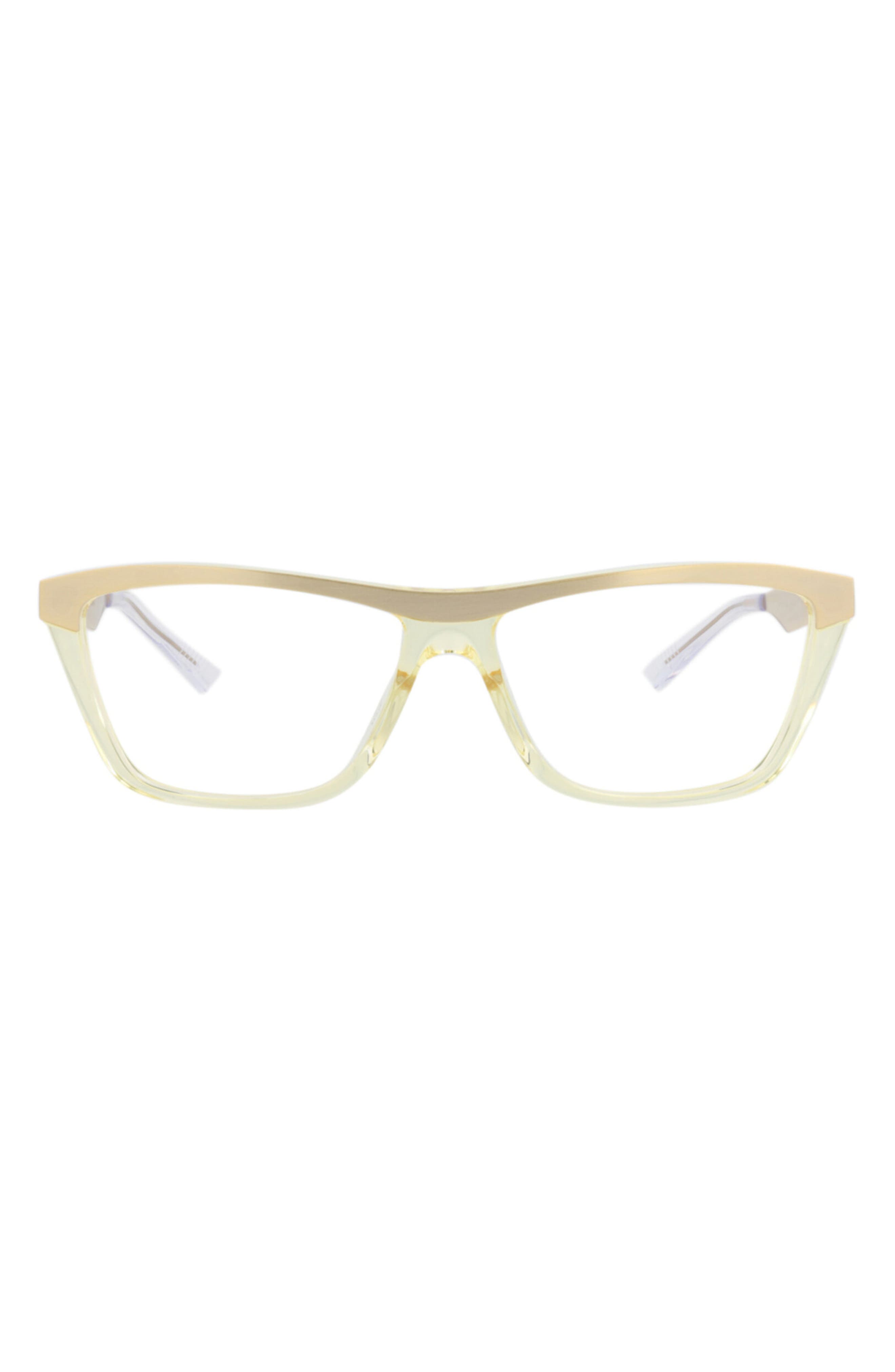 Bottega Veneta 57mm Rectangular Optical Glasses