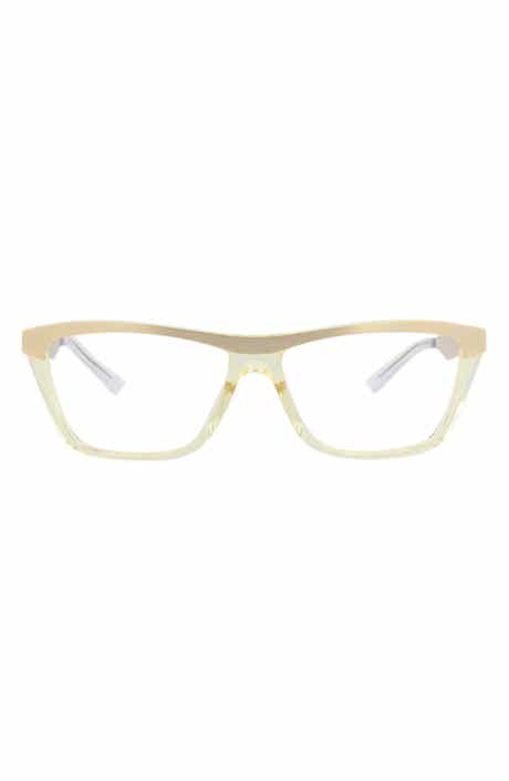 Bottega Veneta 57mm Rectangular Optical Glasses
