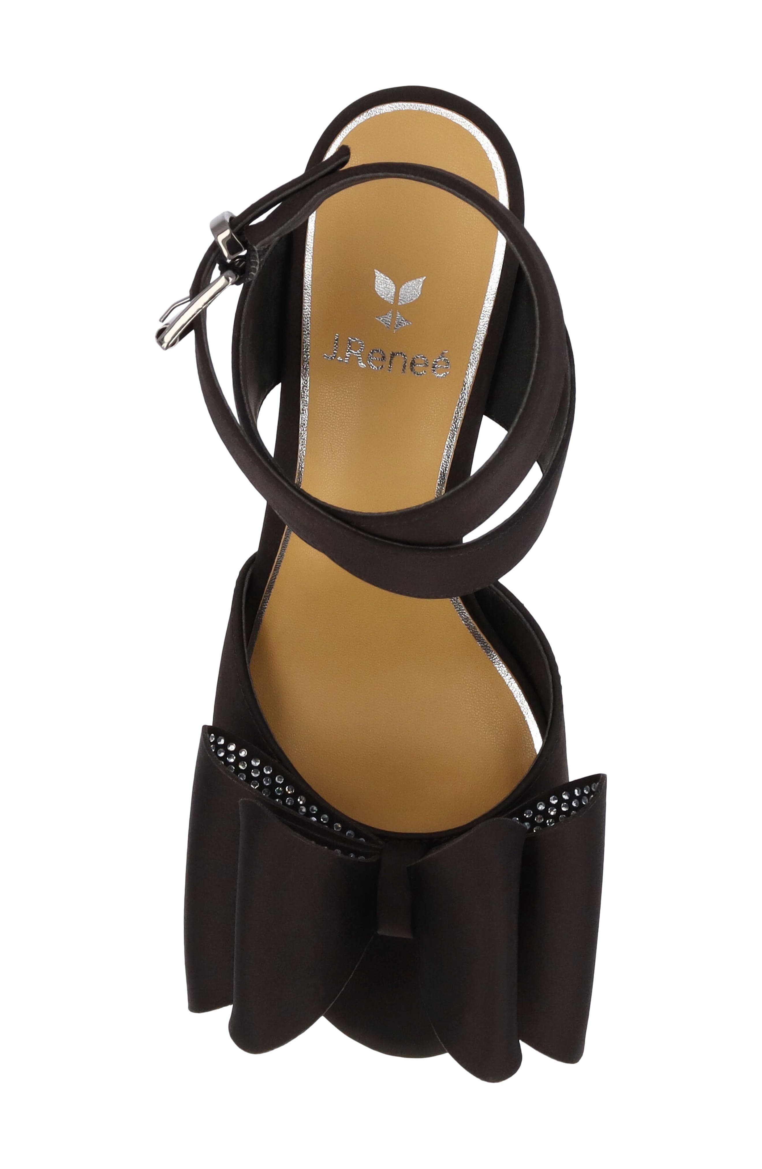 J. Reneé Nerelle Ankle Strap Sandal, Alternate, color, Black