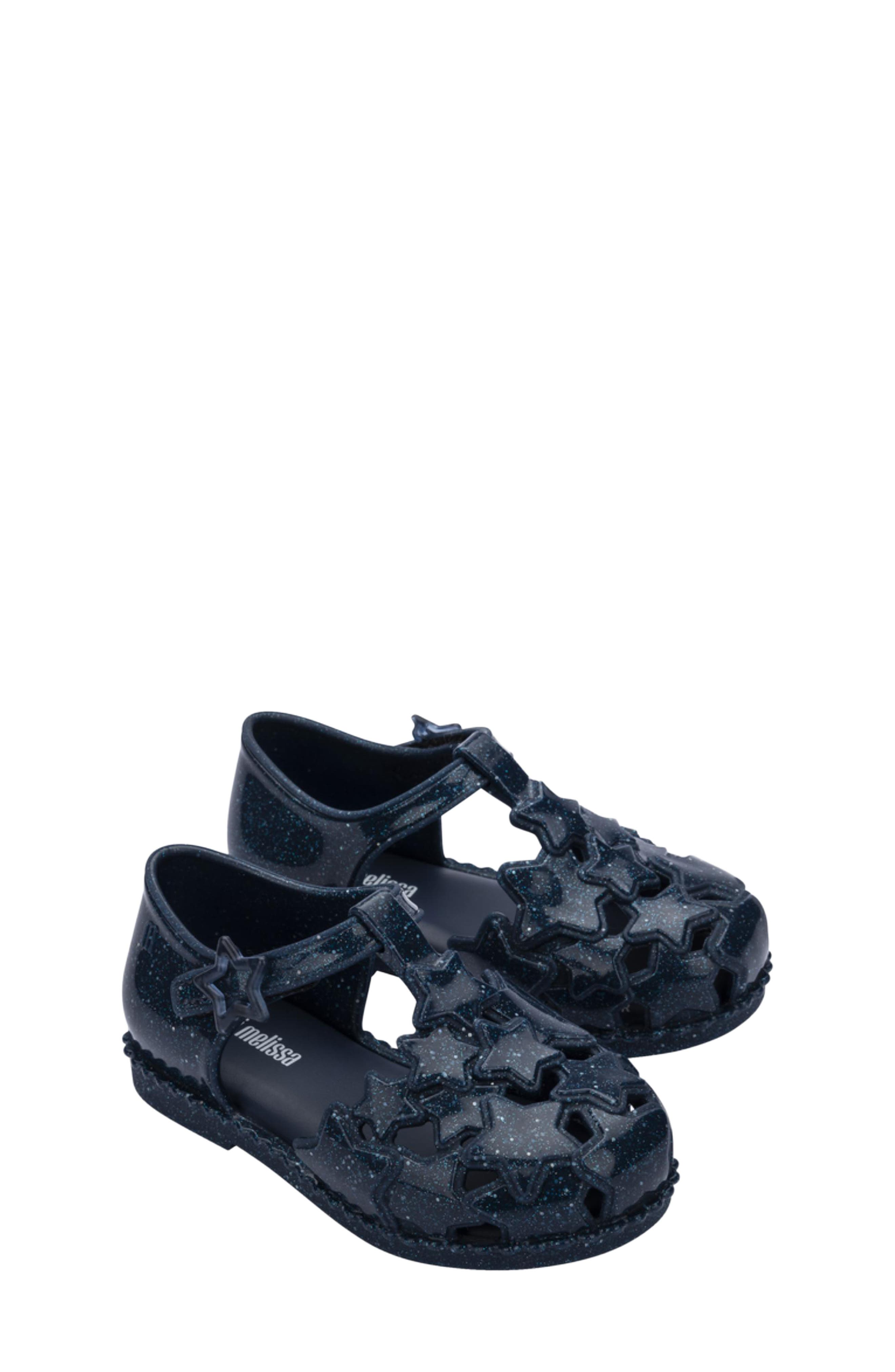 Mini Melissa Starry Baby T-Strap Shoe, Main, color, 