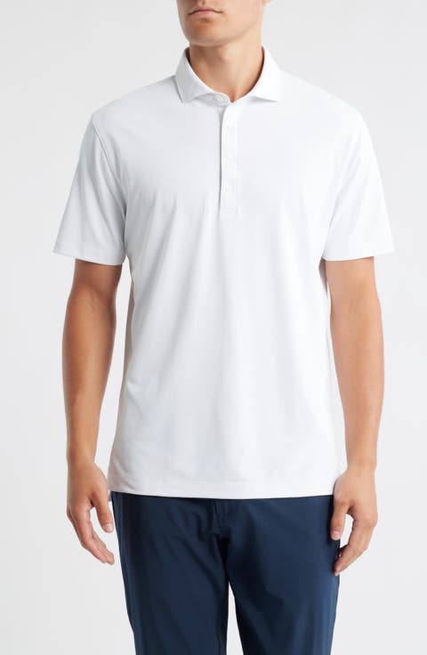 Clegg Solid Piqué Performance Golf Polo