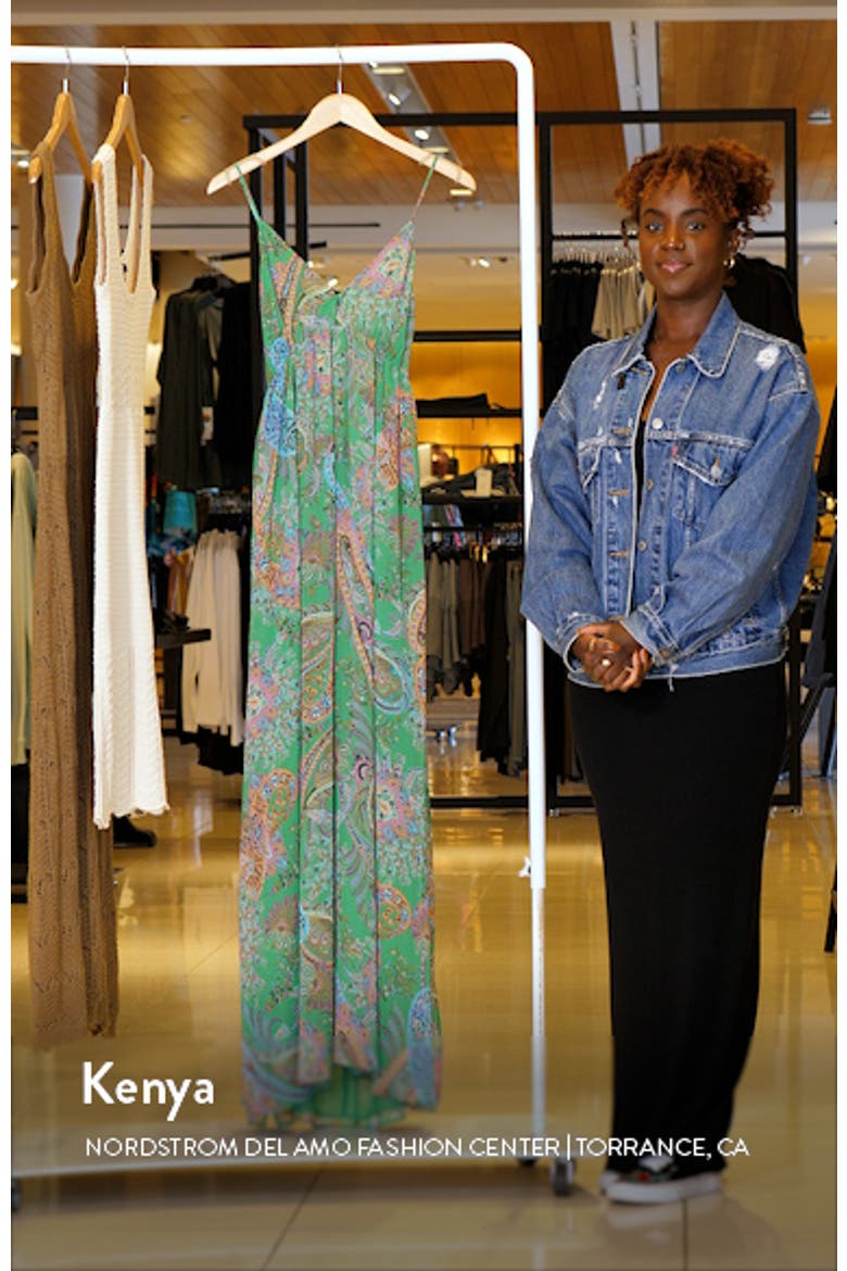 Print Open Back Pleated Dress video