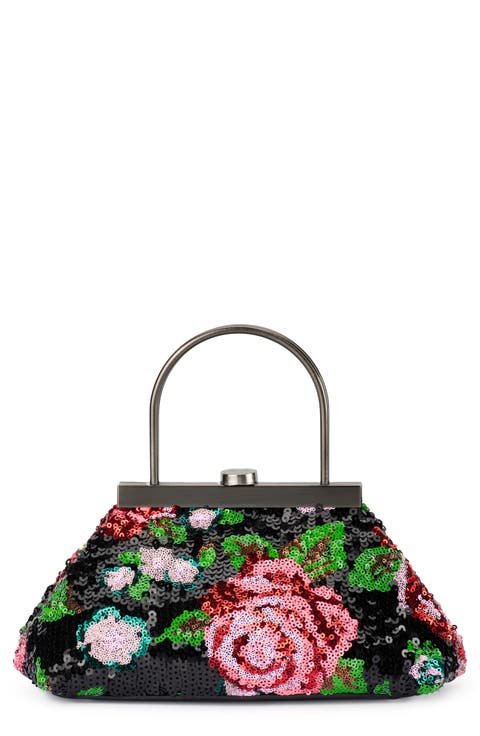 Audrey Sequin Top Handle Bag