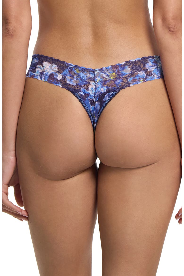 Print Low Rise Thong, Alternate, color, NIGHTFALL PURPLE
