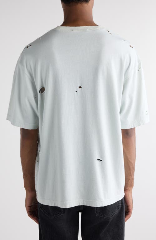 ACNE STUDIOS ACNE STUDIOS OVERSIZE RIPPED LOGO GRAPHIC T-SHIRT 