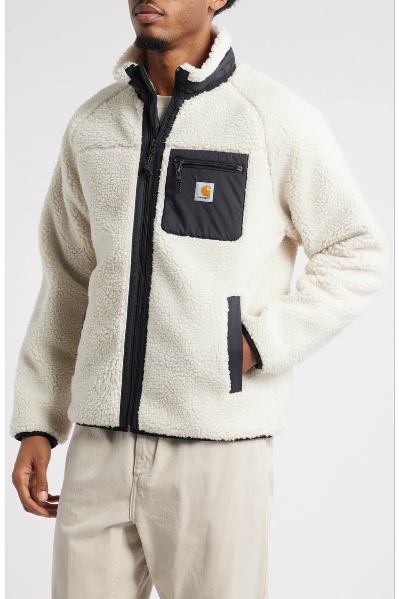 Prentis Camo Fleece Jacket, Alternate, color, MOONBEAM / BLACK