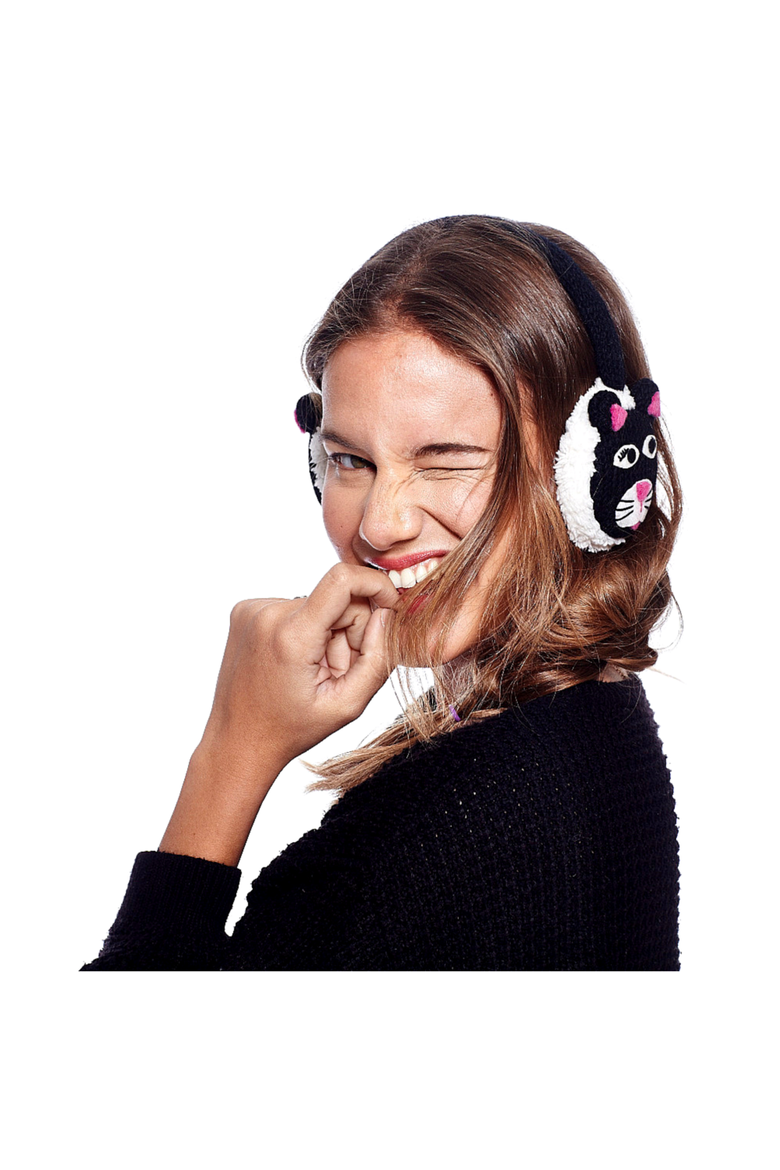 Cat Earmuffs, Alternate, color, White