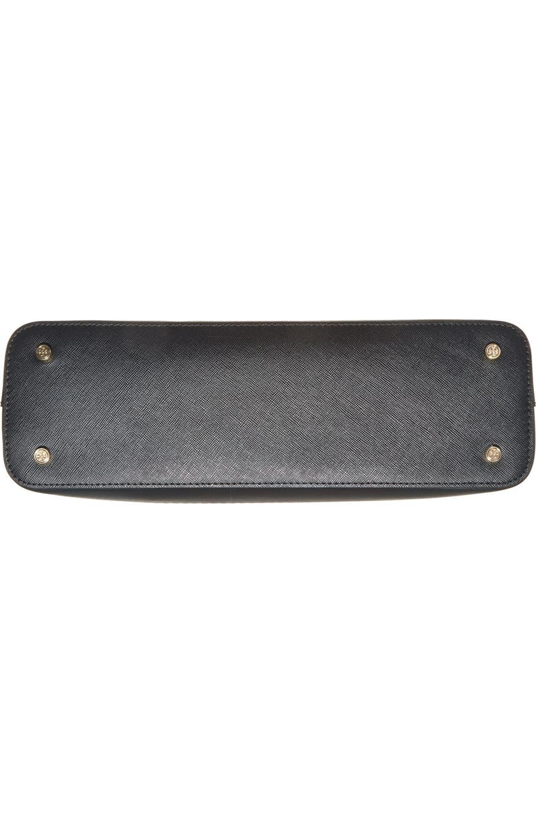 Tory Burch 'Robinson' Perforated Leather Dome Satchel, Alternate, color,