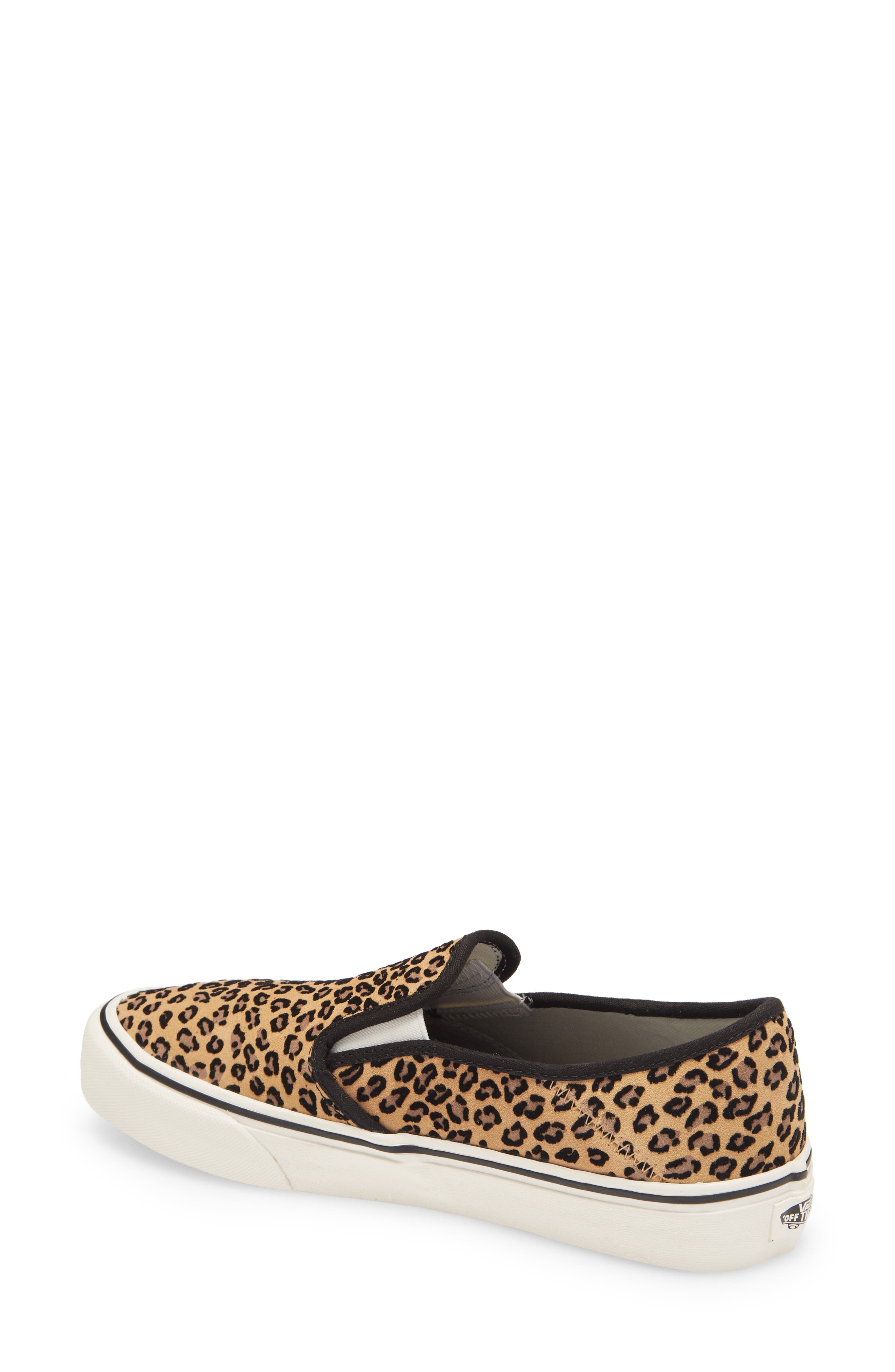 Vans Leopard Print Slip-On Convertible Sneaker, Alternate, color, 