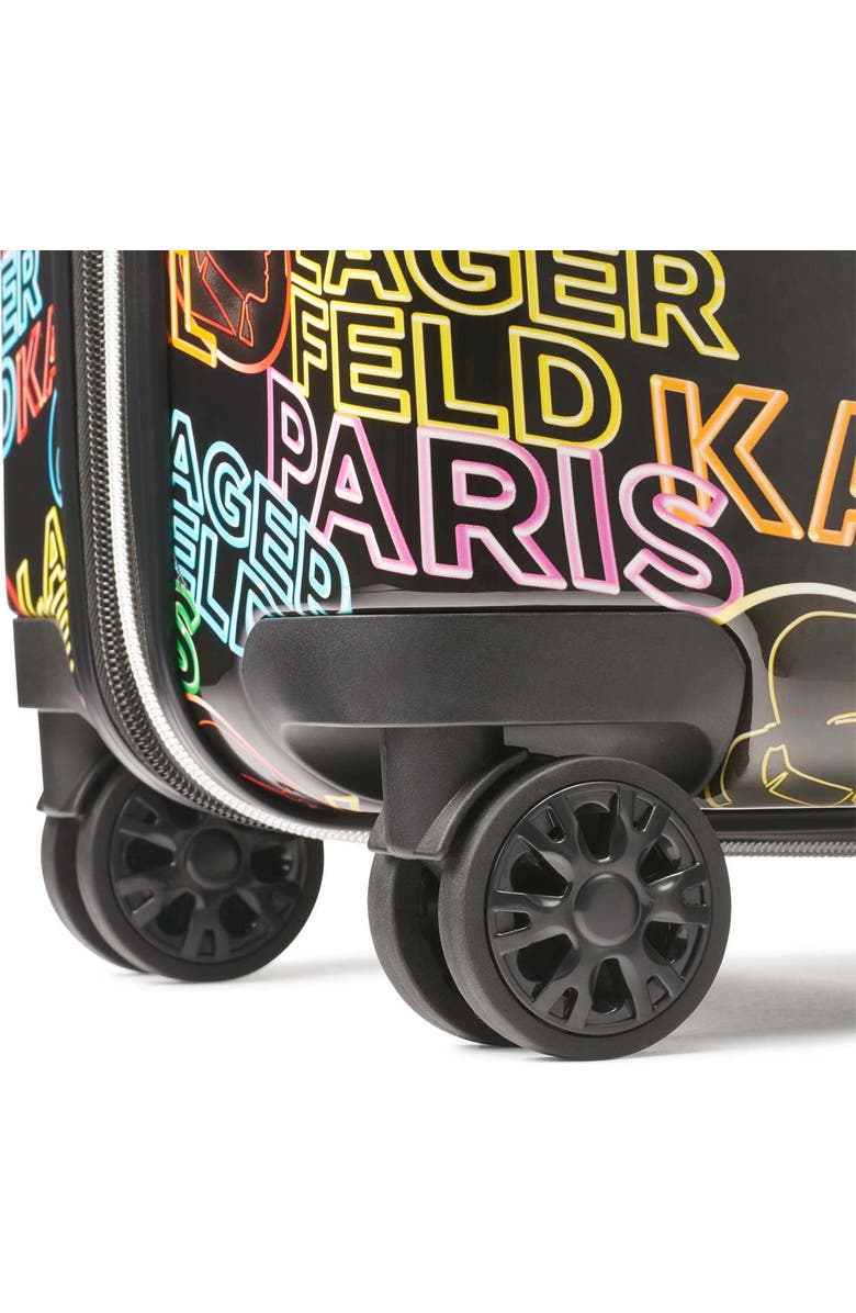KARL LAGERFELD Multicolor Neon 25" Medium Upright Suitcase, Alternate, color,