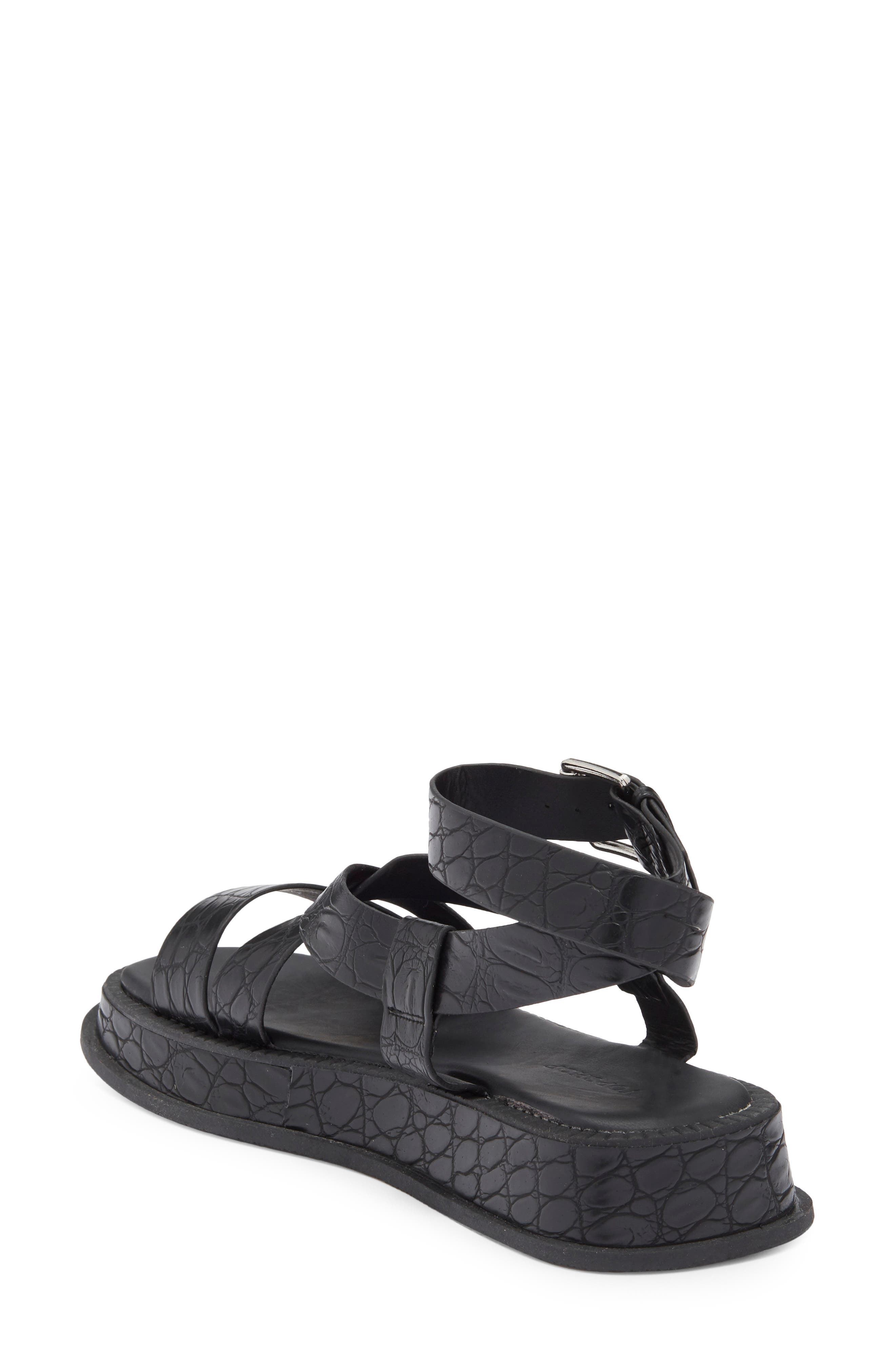 Topshop Jasmine Chunky Wedge Sandal, Alternate, color, 