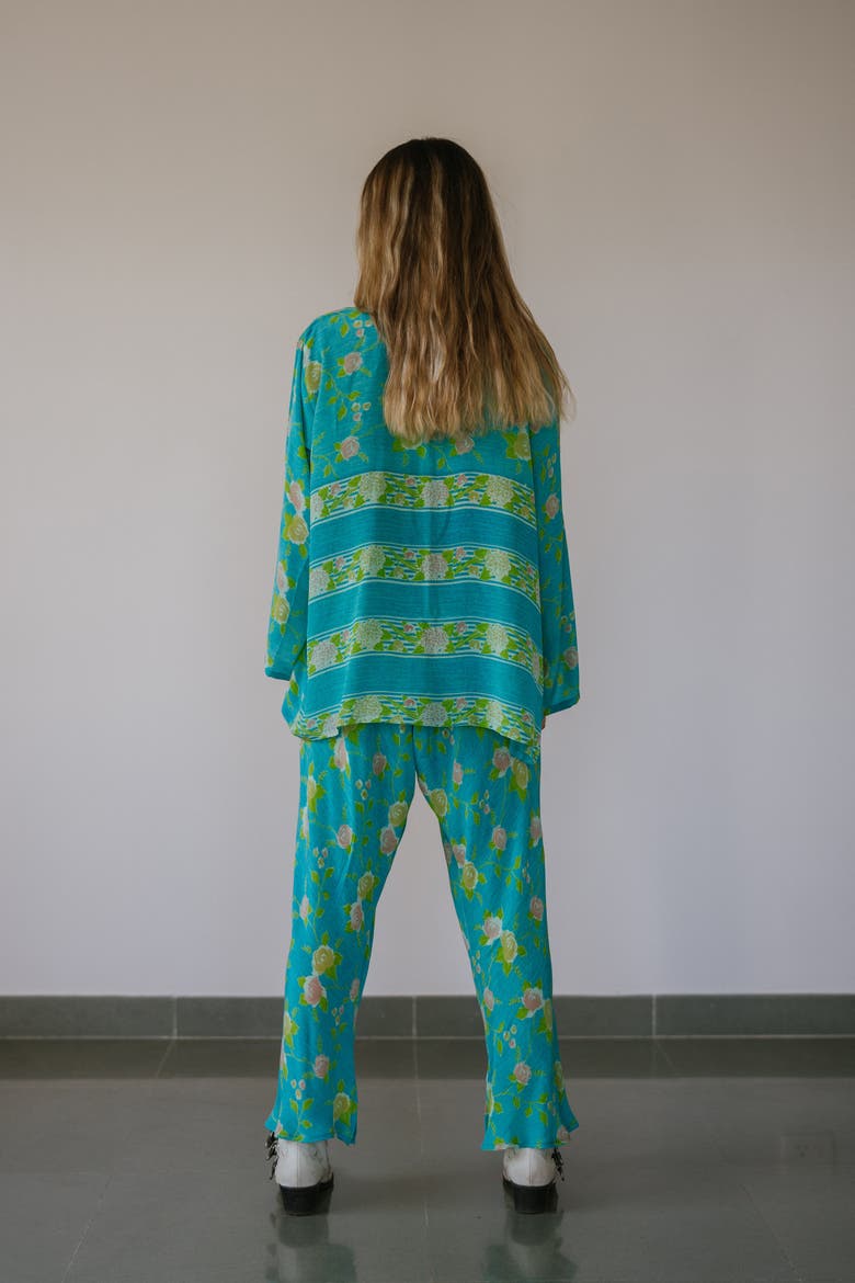 The Set Dennis, Alternate, color, Turquoise Floral