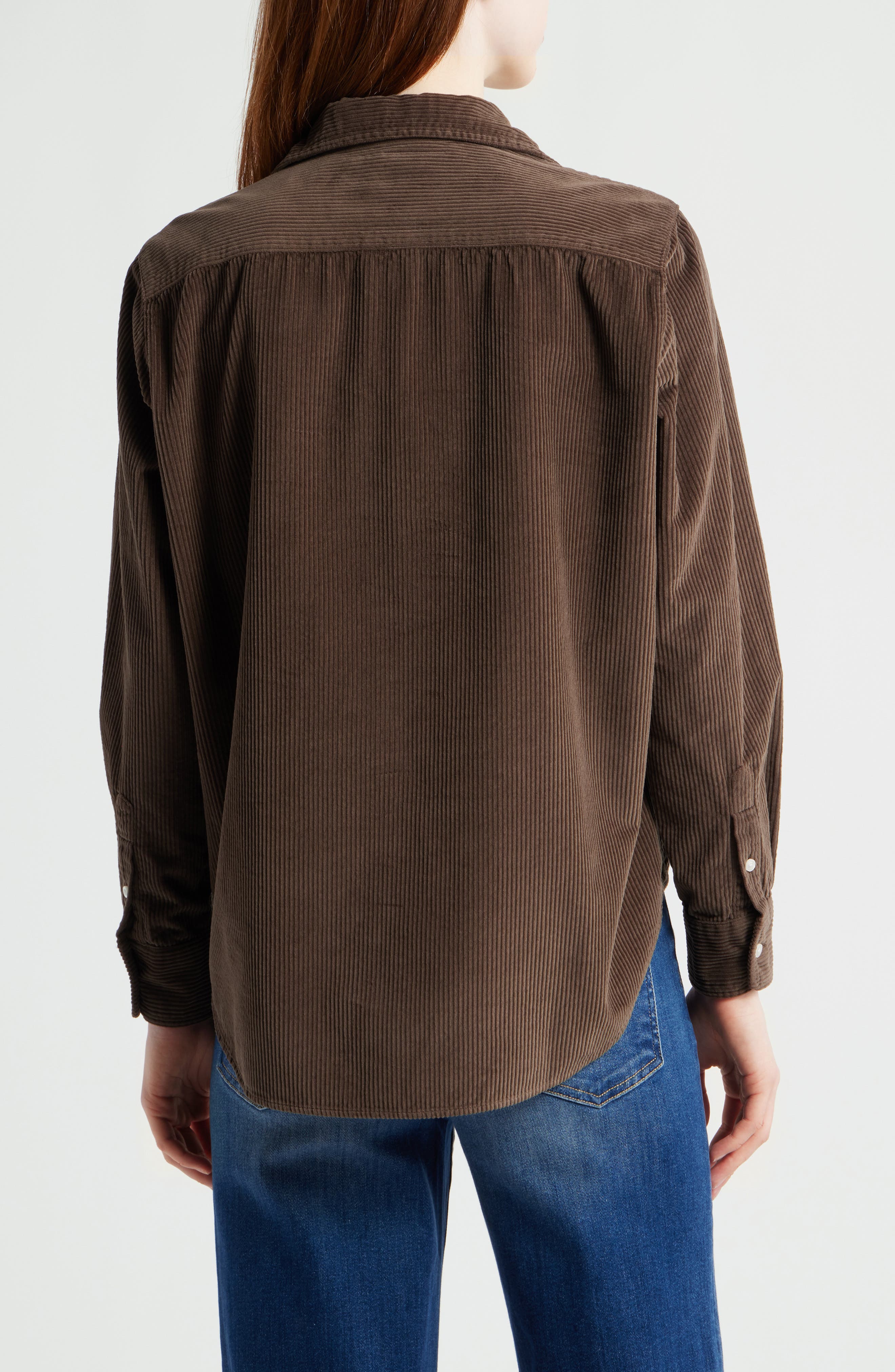 Eileen Relaxed Corduroy Button-Up Shirt - image 2