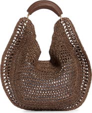 URBAN EXPRESSIONS HANDBAGS Straw Hobo Shoulder Bag