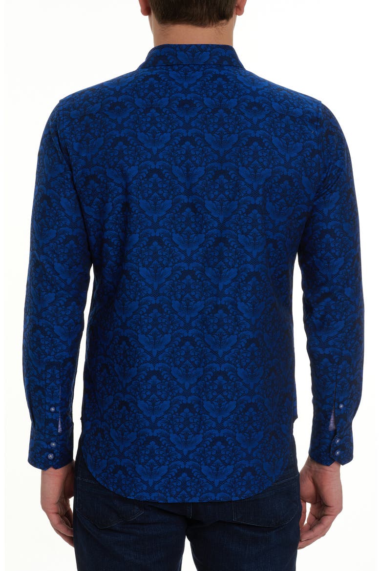 Bayview Cotton Button-Up Shirt, Alternate, color, NAVY