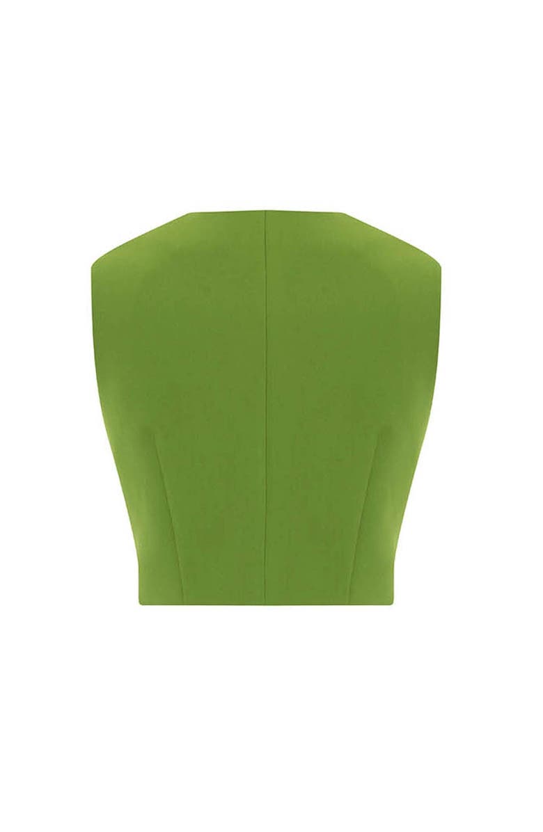 THEO The Label Harmonia Zipped Front Top, Alternate, color, Rewild Green