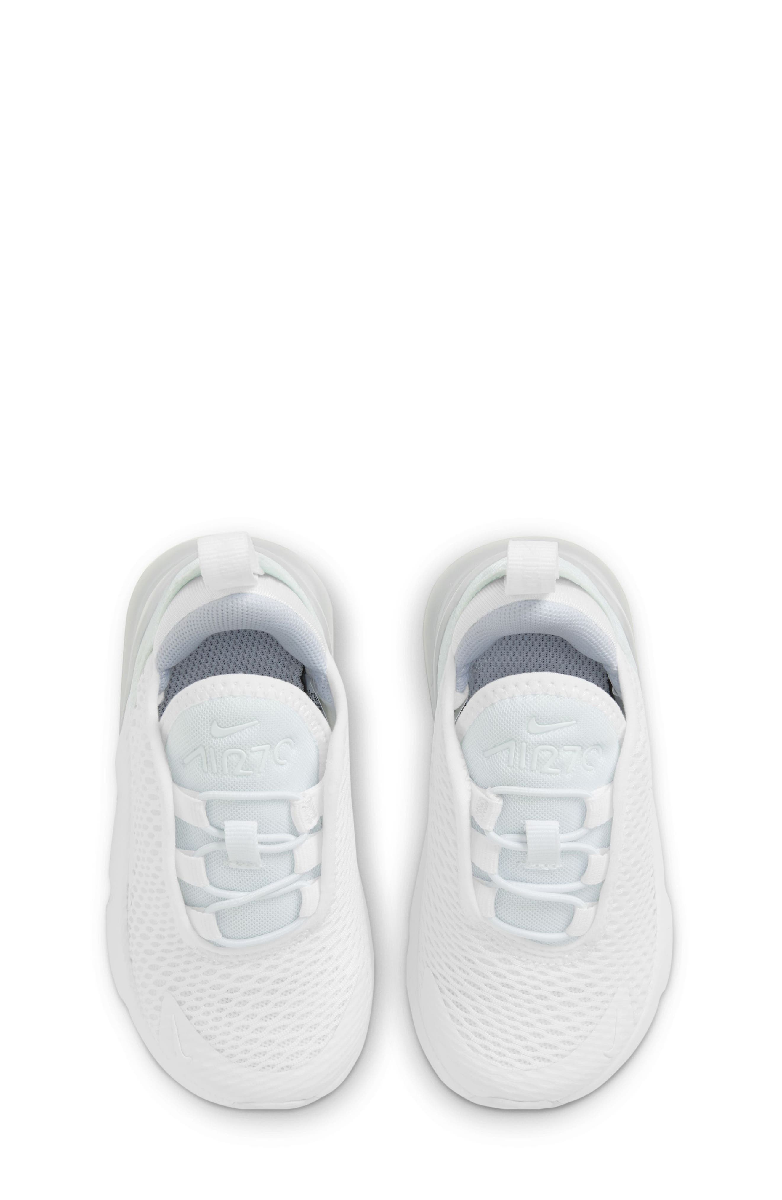 Nike Kids' Air Max 270 Sneaker, Alternate, color, 103 White/White