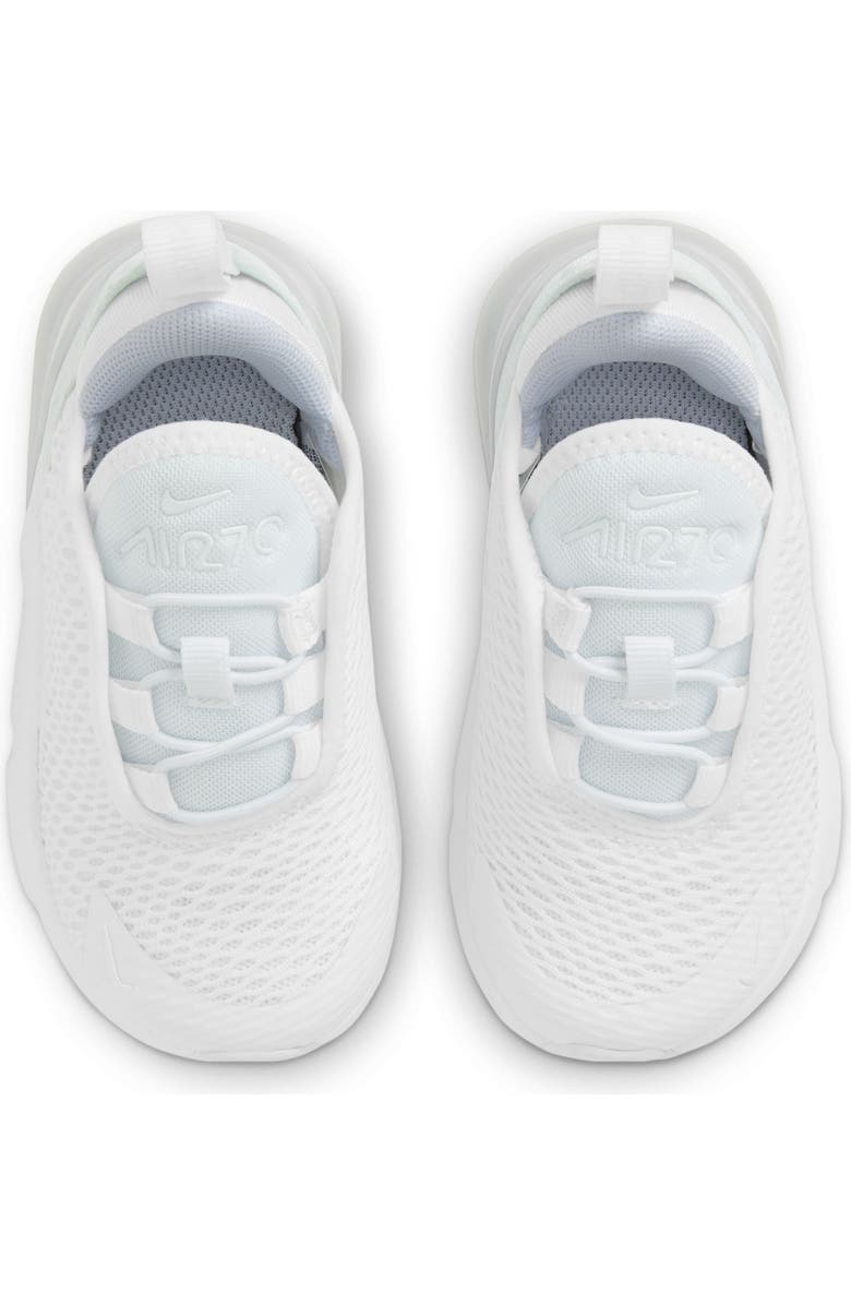 Nike Kids' Air Max 270 Sneaker, Alternate, color, 103 White/White