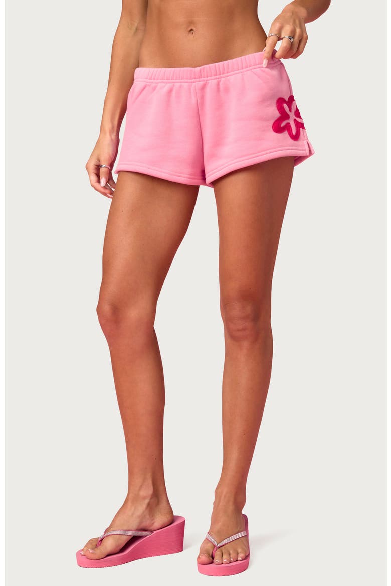Barbie Blossom Sweat Shorts, Main, color, PINK