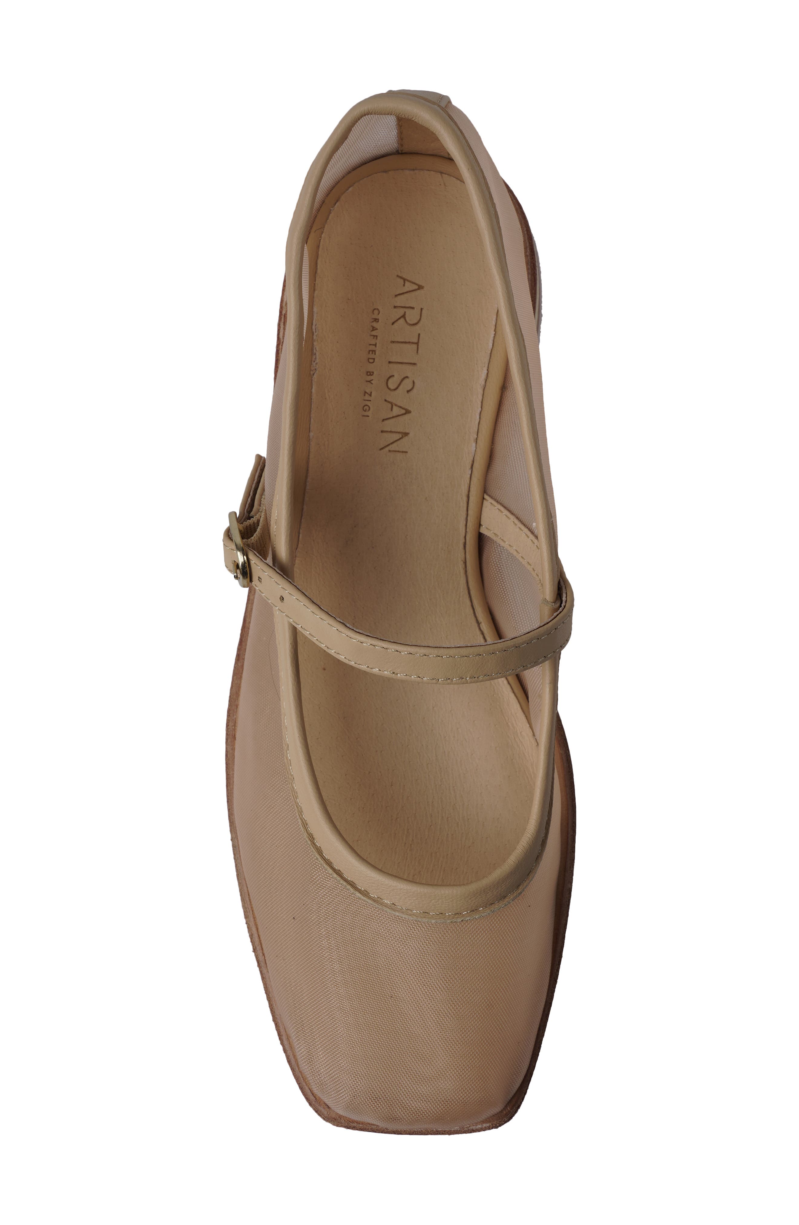 Artisan Crafted By Zigi Quiley Mary Jane Pump, Alternate, color, Nude Fabri