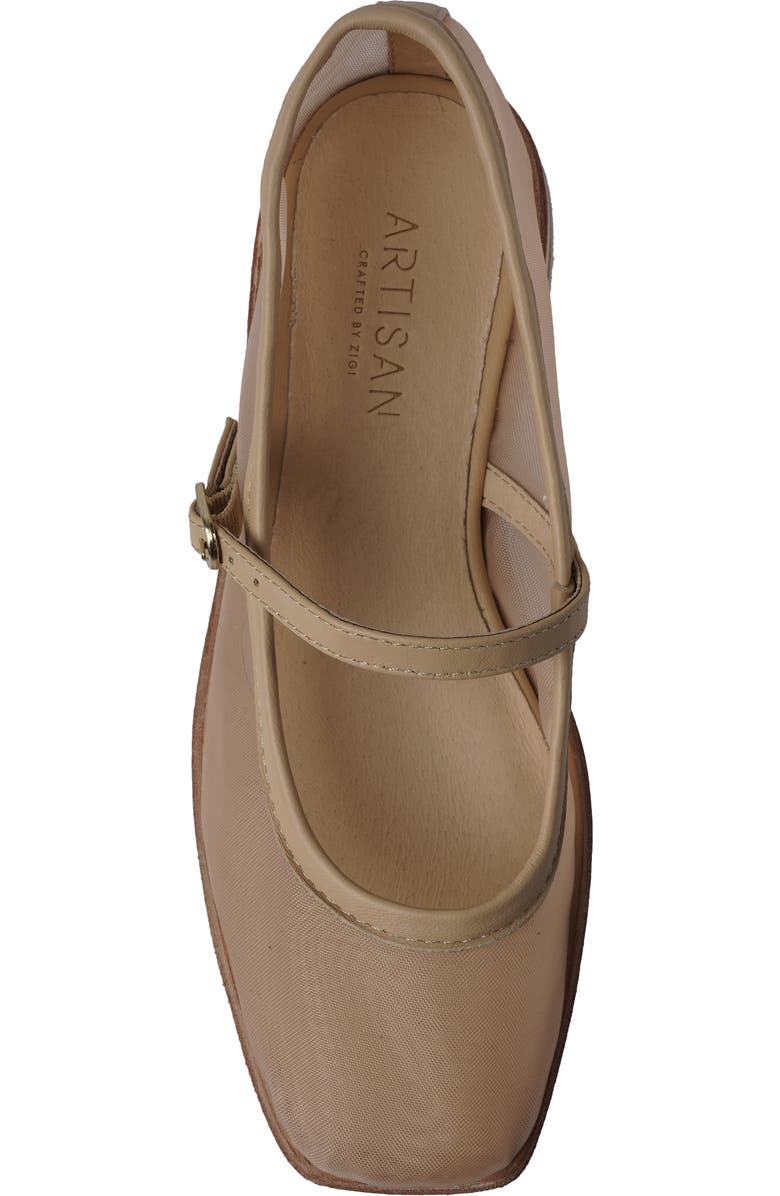Artisan Crafted By Zigi Quiley Mary Jane Pump, Alternate, color, Nude Fabri
