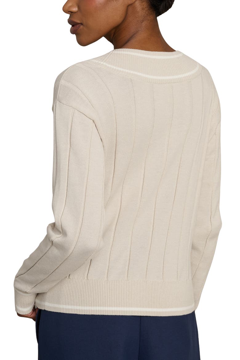 Varsity Rib Sweater, Alternate, color, SAND