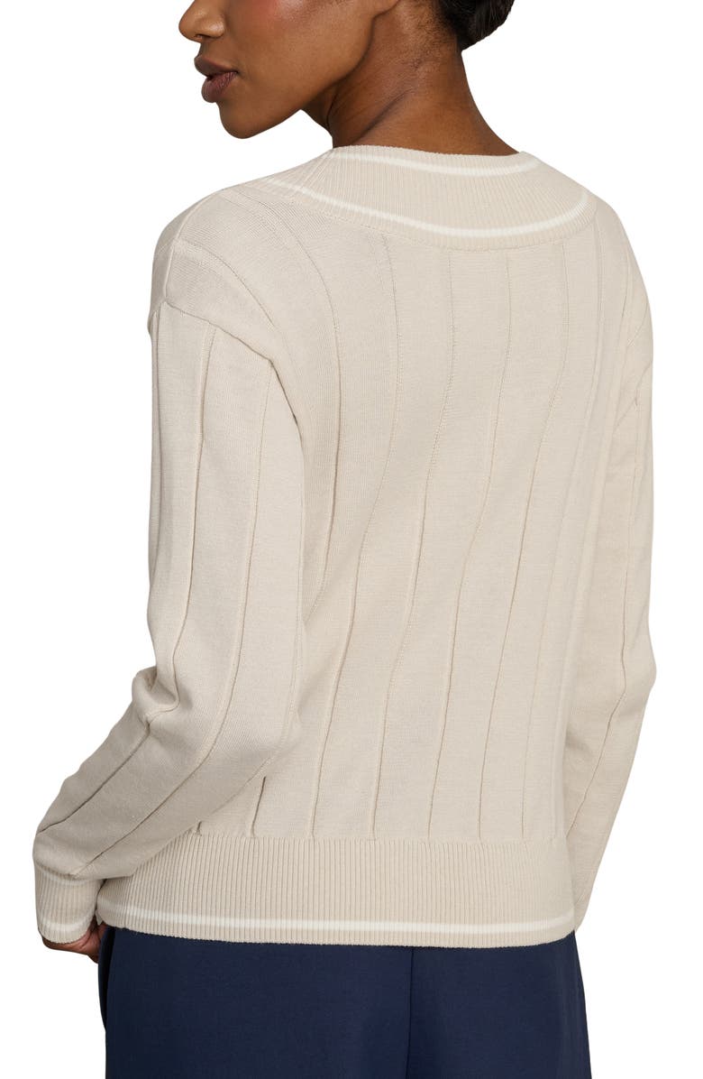 Rhone Varsity Rib Sweater, Alternate, color, Sand