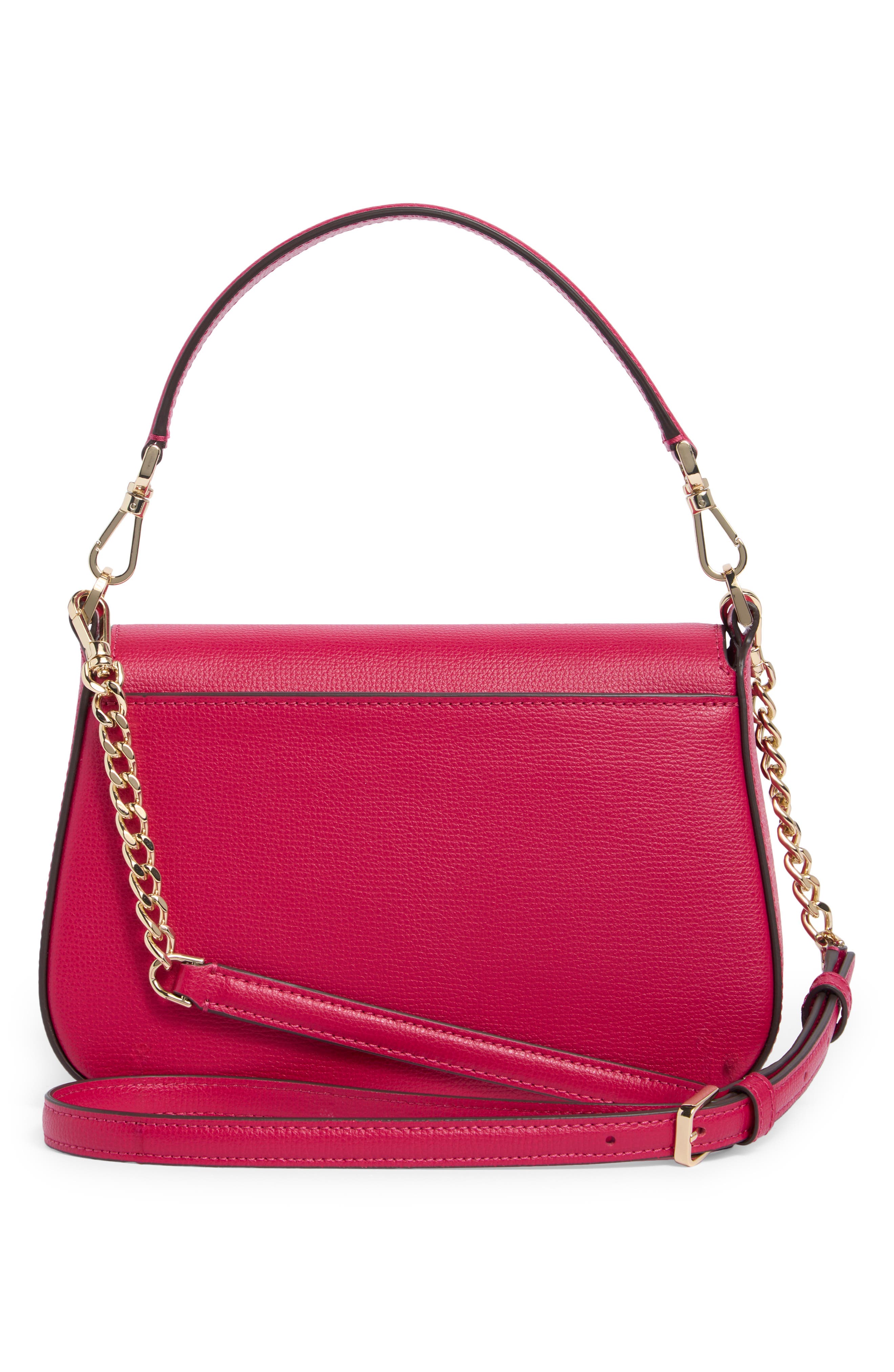 phoebe refined grained leather shoulder bag, Alternate, color, RENAISSANCE ROSE