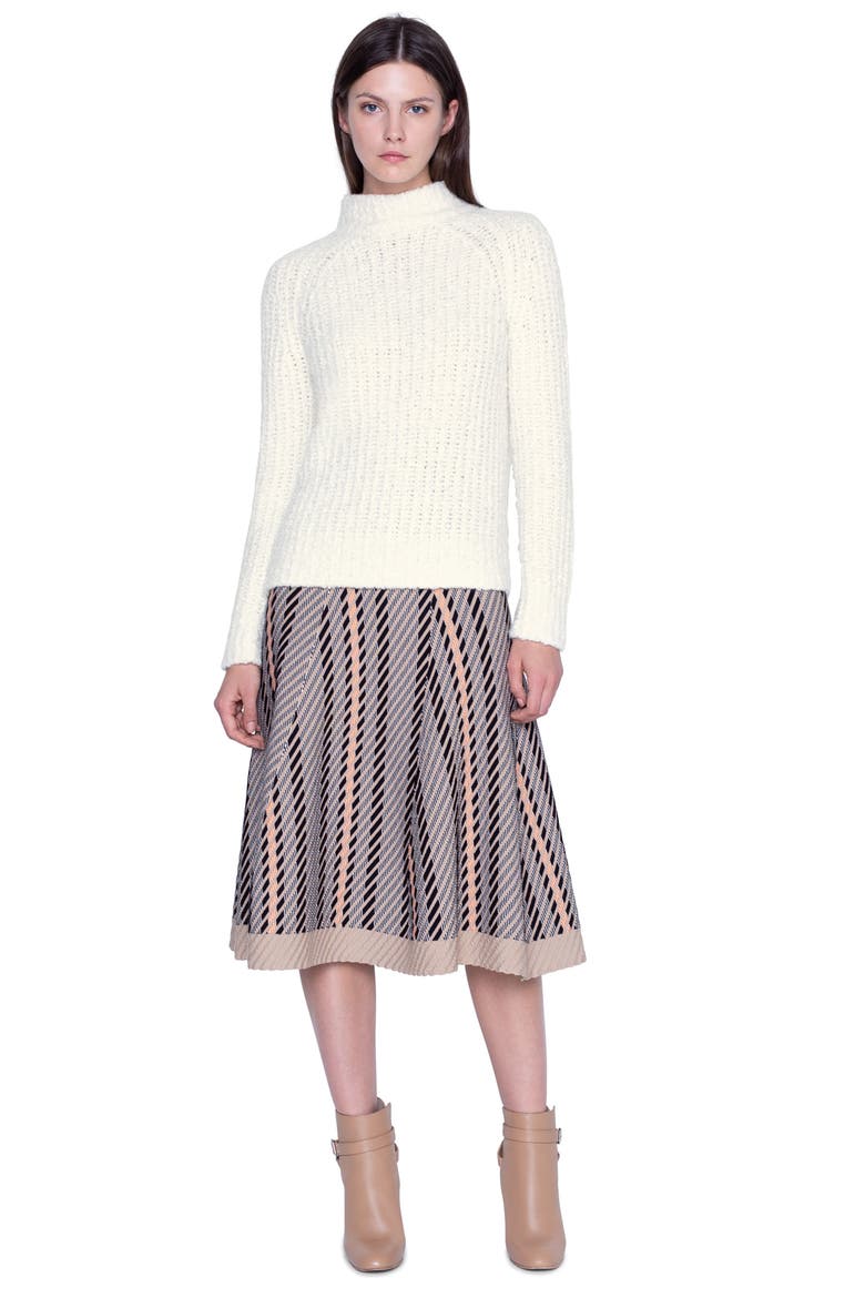 Rib Cashmere & Silk Sweater, Alternate, color, JASMINE