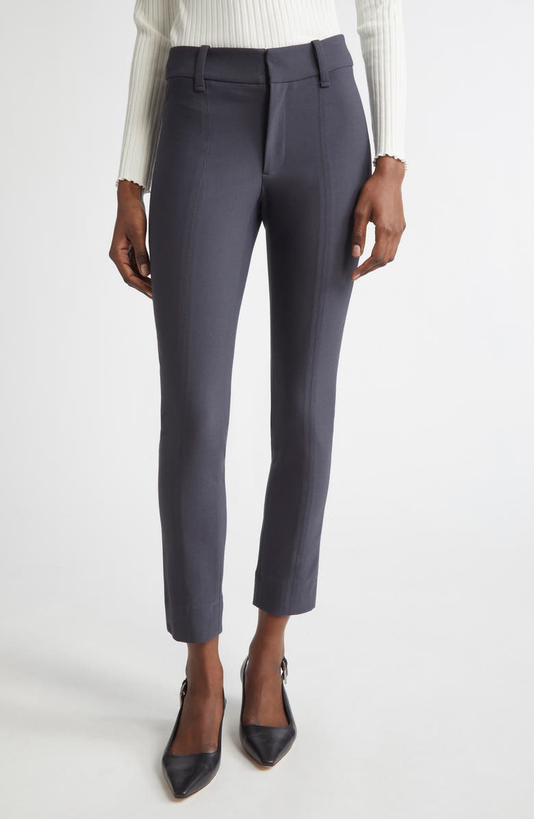 Vince High Waist Crop Cigarette Pants, Main, color, Graphite