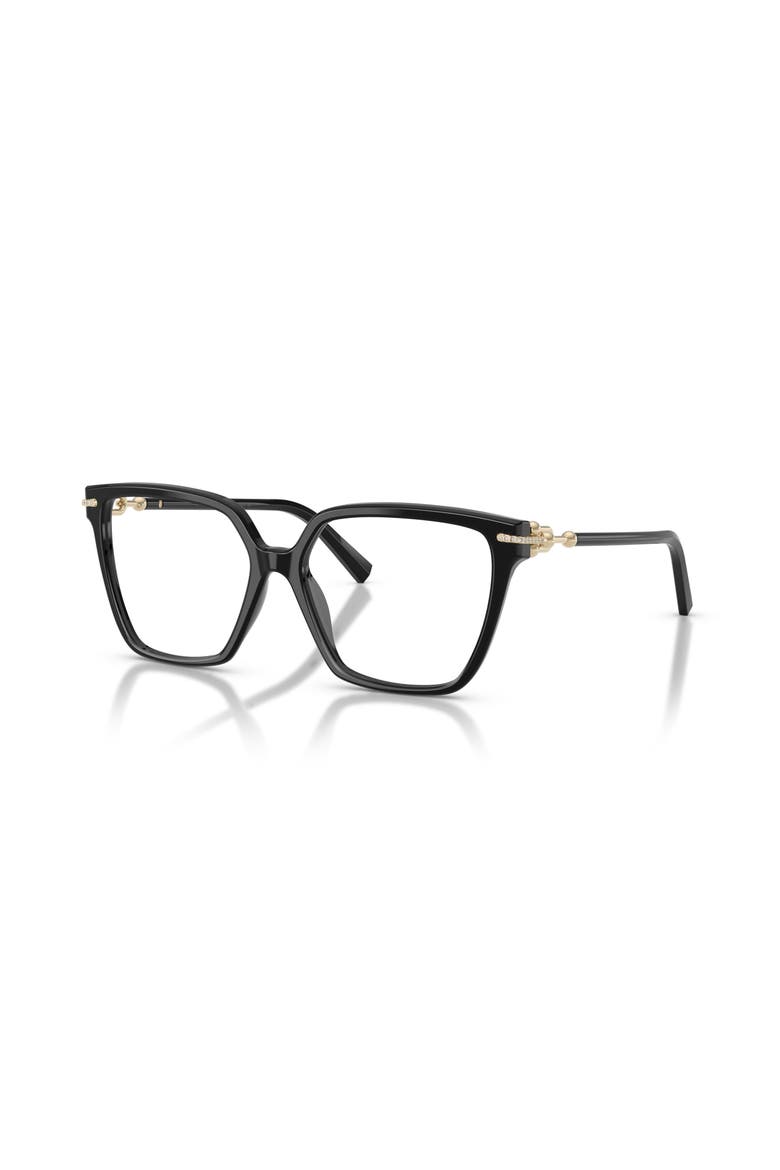 55mm Square optical glasses, Main, color, Black