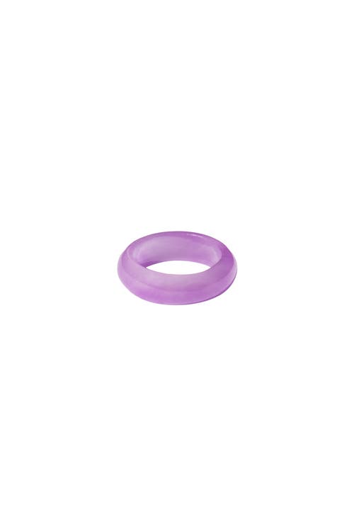Seree Lilac Purple Jade Ring In Purple
