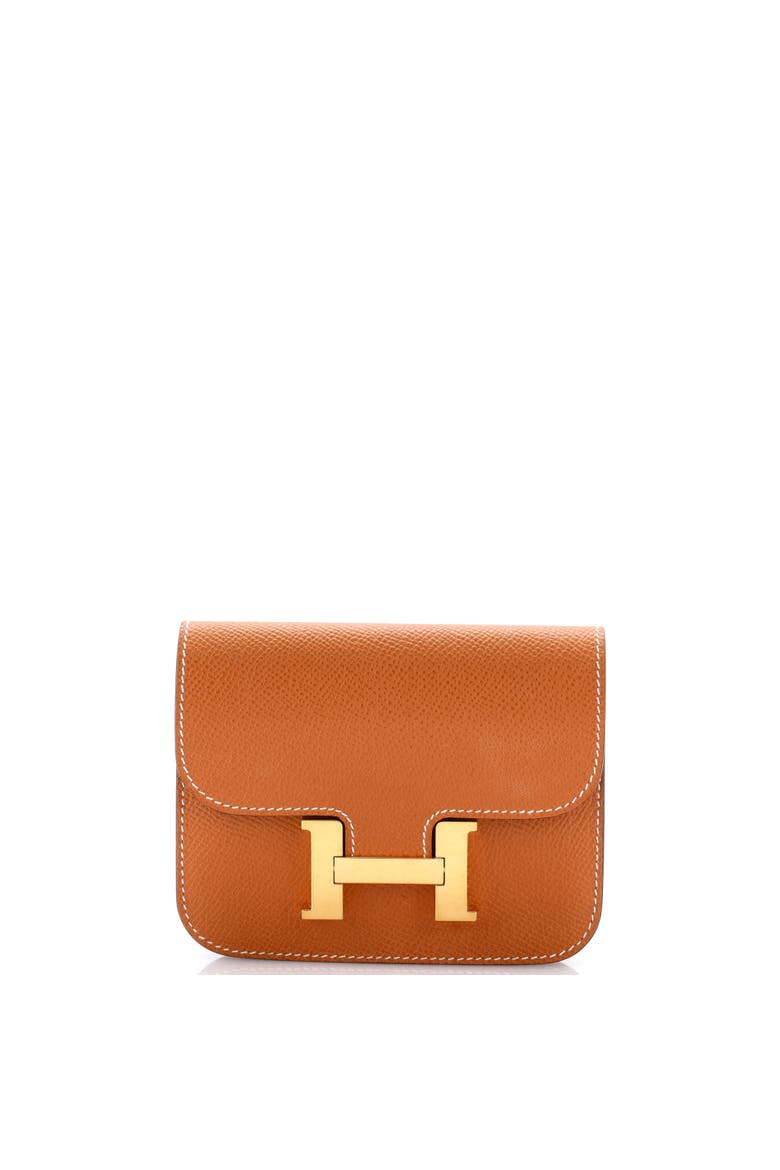 Constance Slim Wallet Epsom, Main, color, Toffee