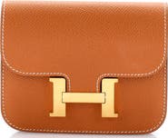 Pre-Owned Hermes Constance Slim Wallet Epsom