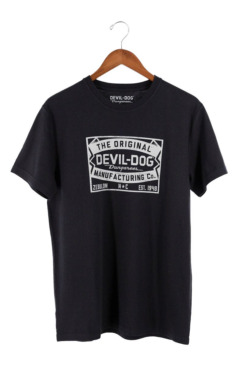 Devil-Dog Dungarees Patch Graphic T-Shirt, Alternate, color, Black