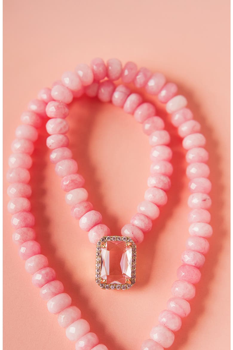Ellie Necklace, Alternate, color, PINK
