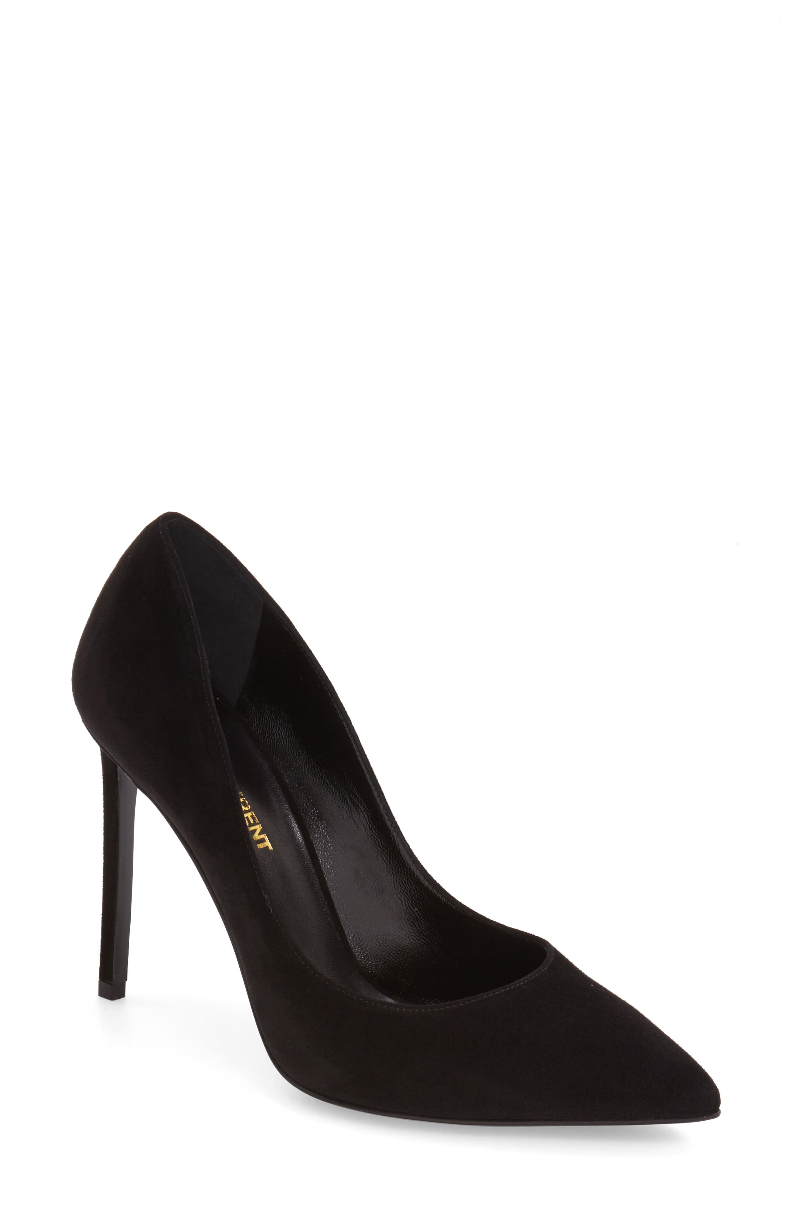 Saint Laurent 'Paris Skinny' Pointy Toe Pump, Alternate, color, 